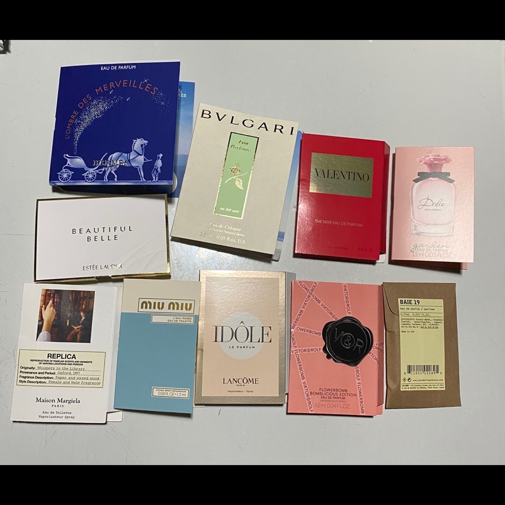 New Lots of 10 Eau de Parfume Samples For WM